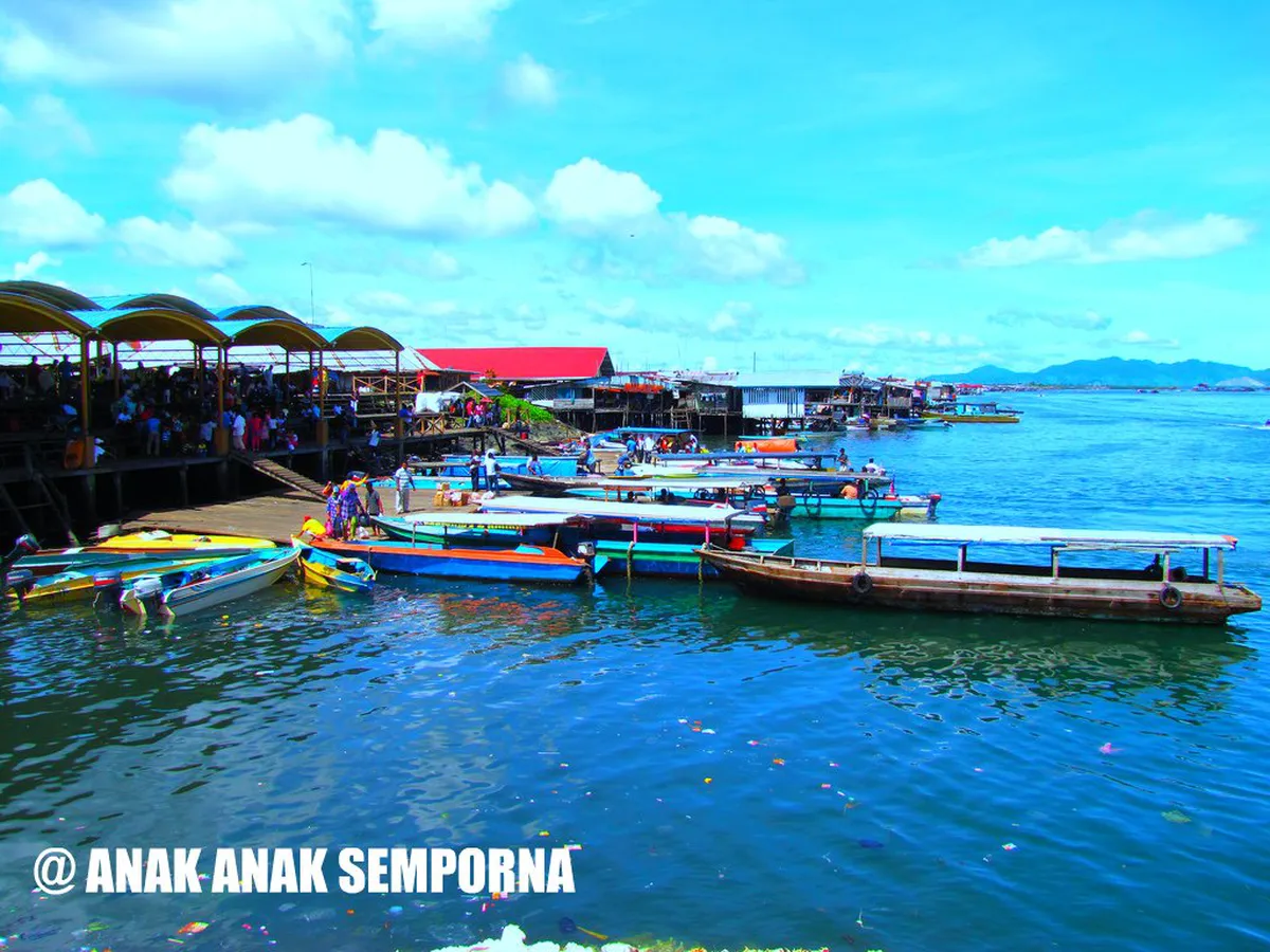 1-Day Semporna Waterfront Walking Route Map Guide